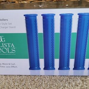 Calista Tools Ion Long Length Style Hot Hair Rollers - Vibrant Blue